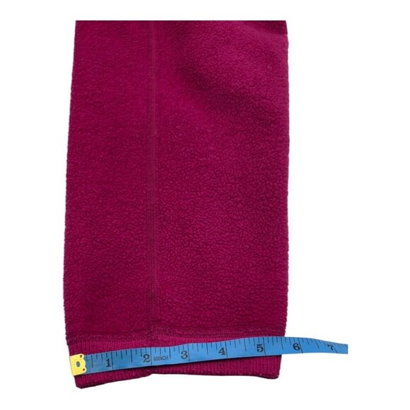 Vtg Patagonia Pants Womens 12 Raspberry Fleece Gorpcore Camping Athleisure USA - Picture 3 of 13